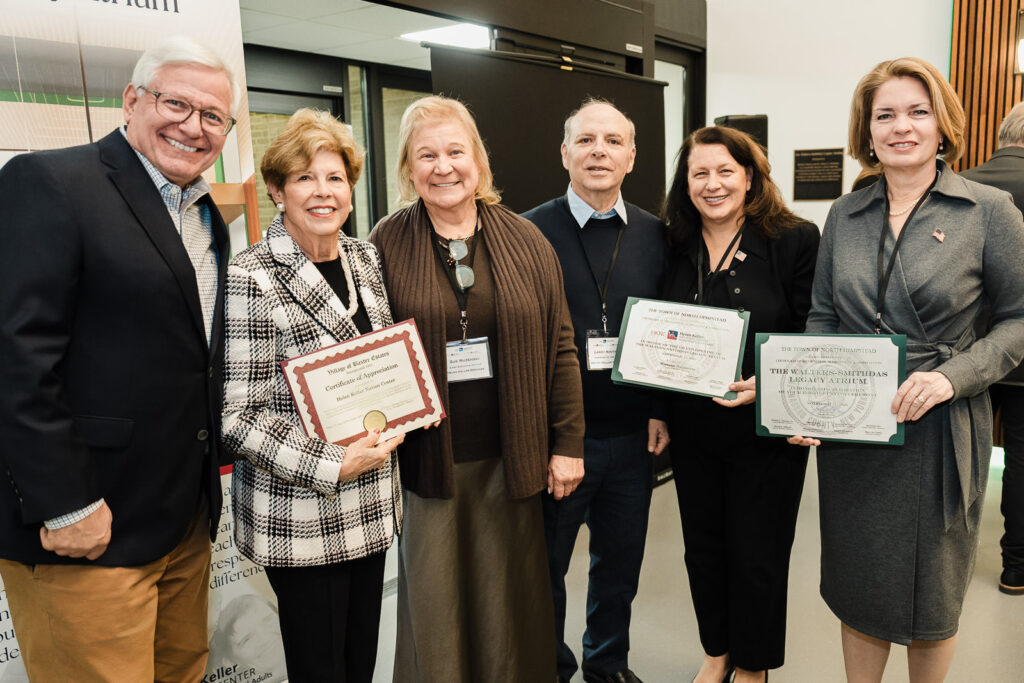 Town of North Hempstead officials and Helen Keller National Center leadership at Walters-Smithdas Atrium dedication