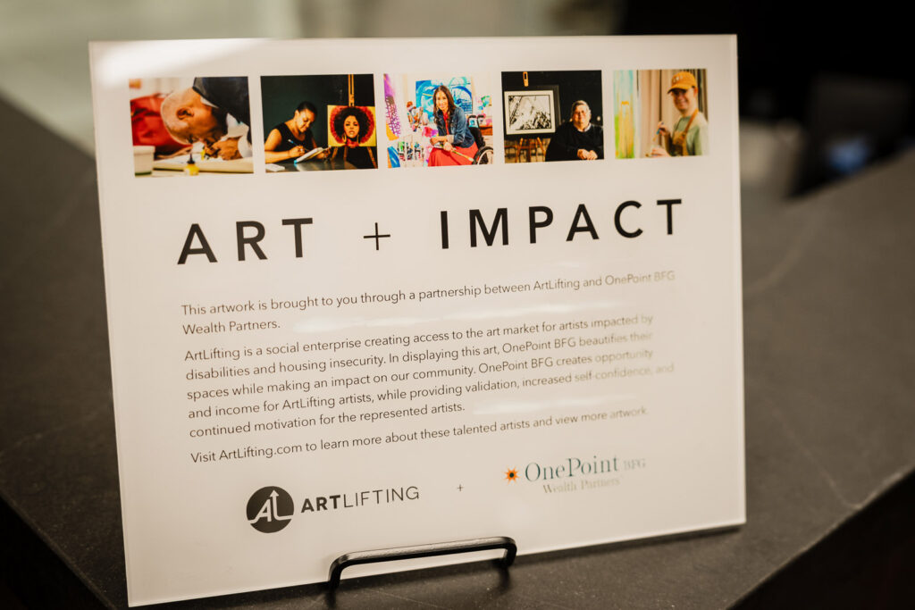 OnePoint BFG team members in branded vests at New Jersey client appreciation event