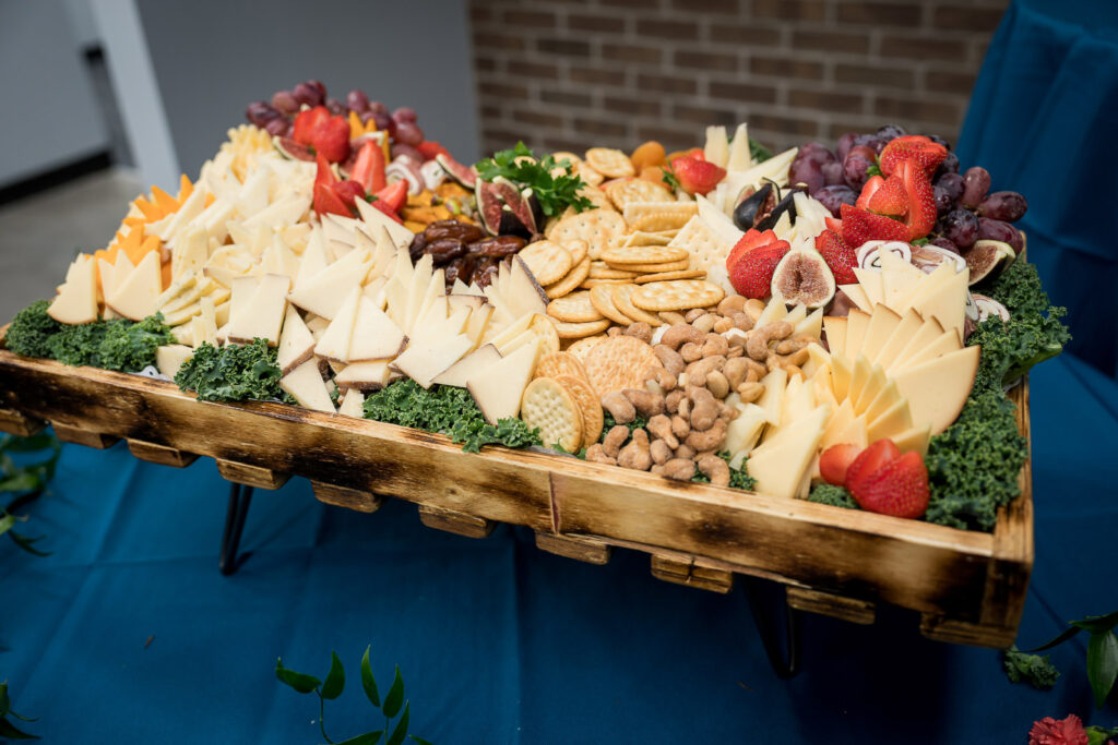 Elegant charcuterie board at OnePoint BFG Parsippany event 