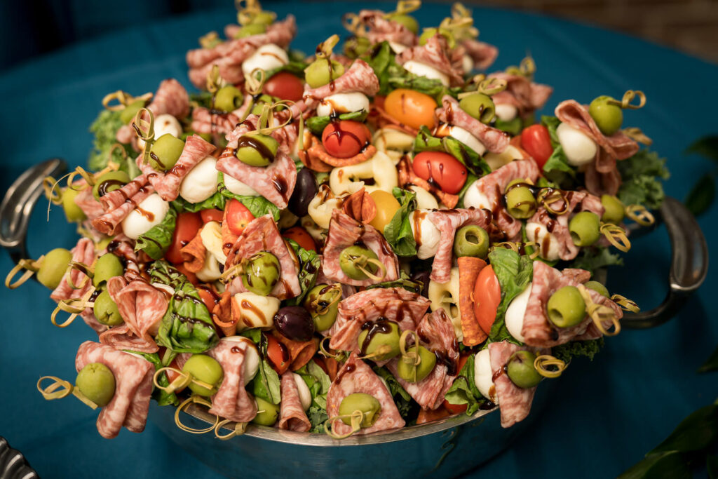 Italian antipasto skewers at New Jersey corporate event