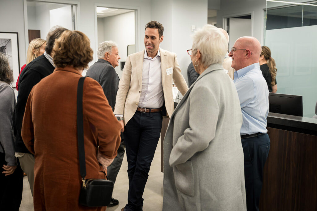 OnePoint BFG Wealth Partners Parsippany NJ office during wine celebration event