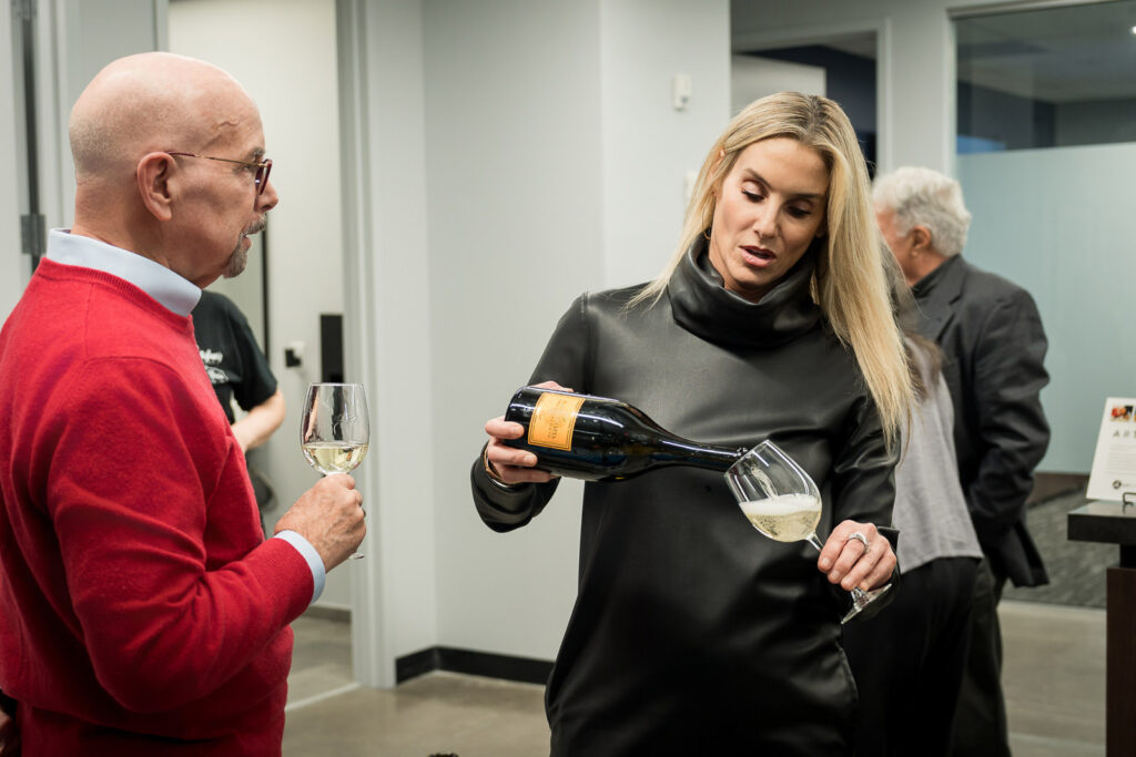 Wine service at OnePoint BFG corporate event 
