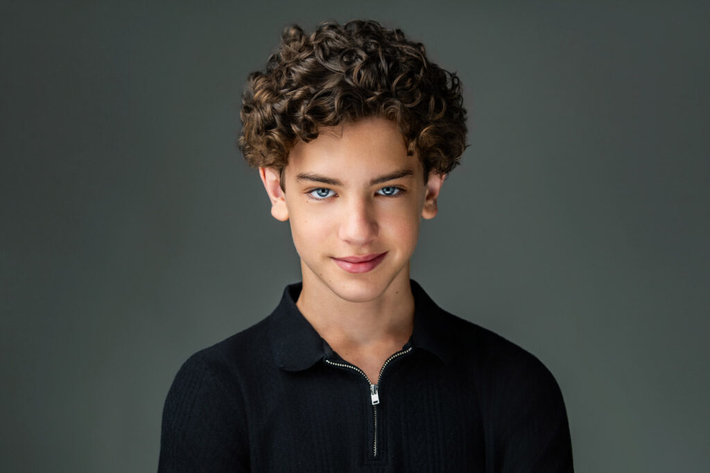 Actor Maximo Masefield natural expression headshot by Bergen County photographer Alex Kaplan