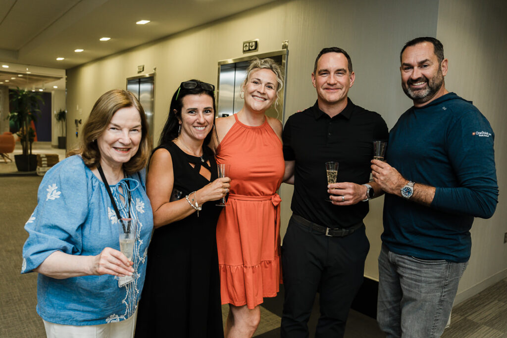 OnePoint financial advisors building connections with clients at brand launch