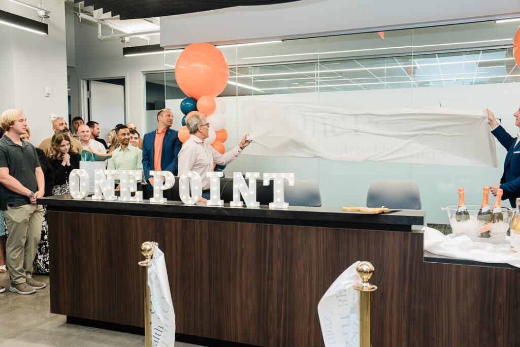 OnePoint BFG Wealth Partners leadership team at brand launch event