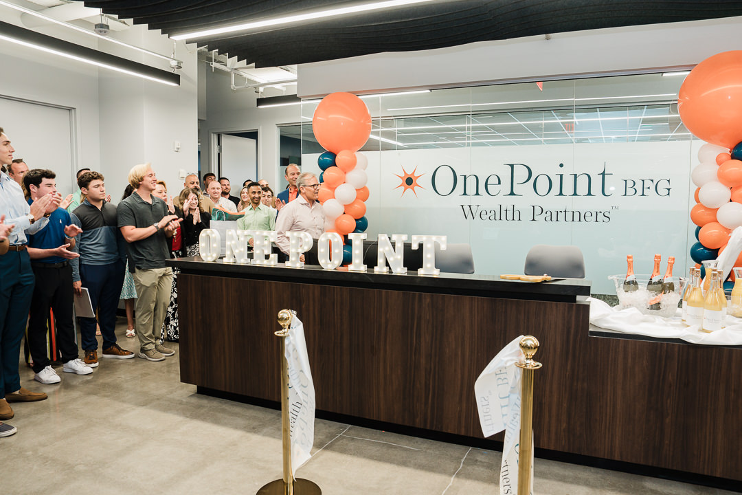 onepoint team celebration front desk