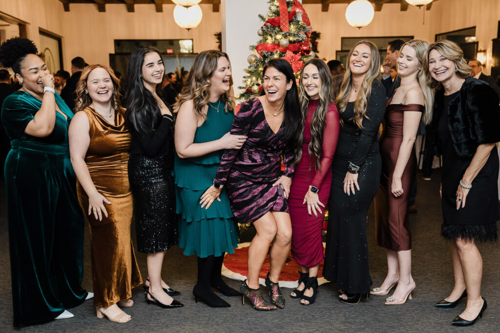 Business professionals networking at corporate awards event photographed by Alex Kaplan