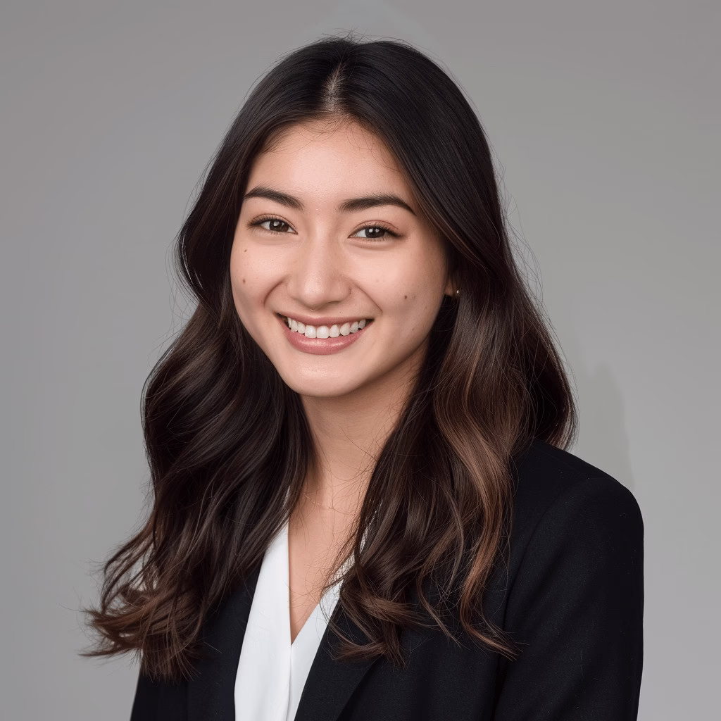 Professional medical school application headshot in Northern New Jersey studio