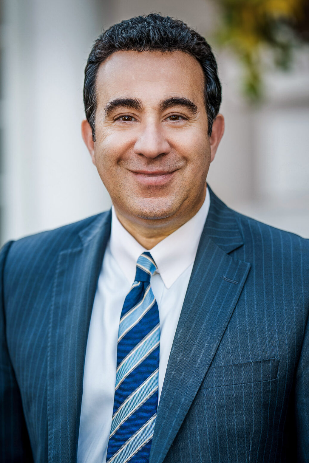 Attorney professional closeup headshot outdoor natural light Bergen County New Jersey