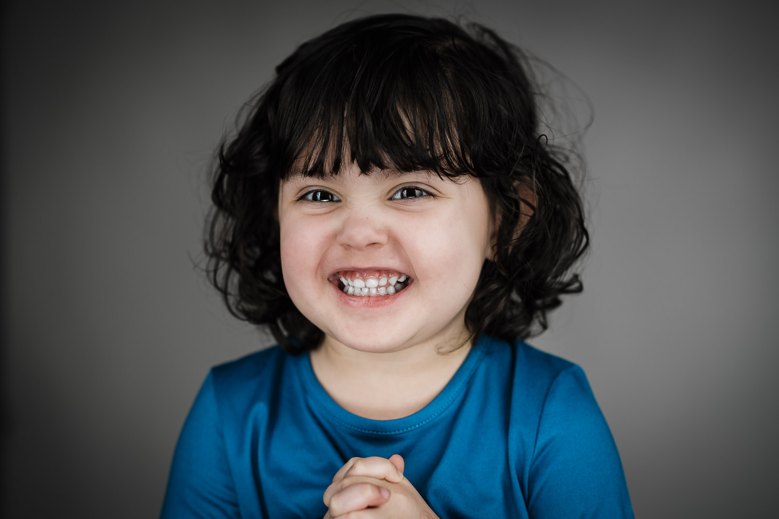 2-year-old toddler headshot for child modeling New Jersey, natural light.