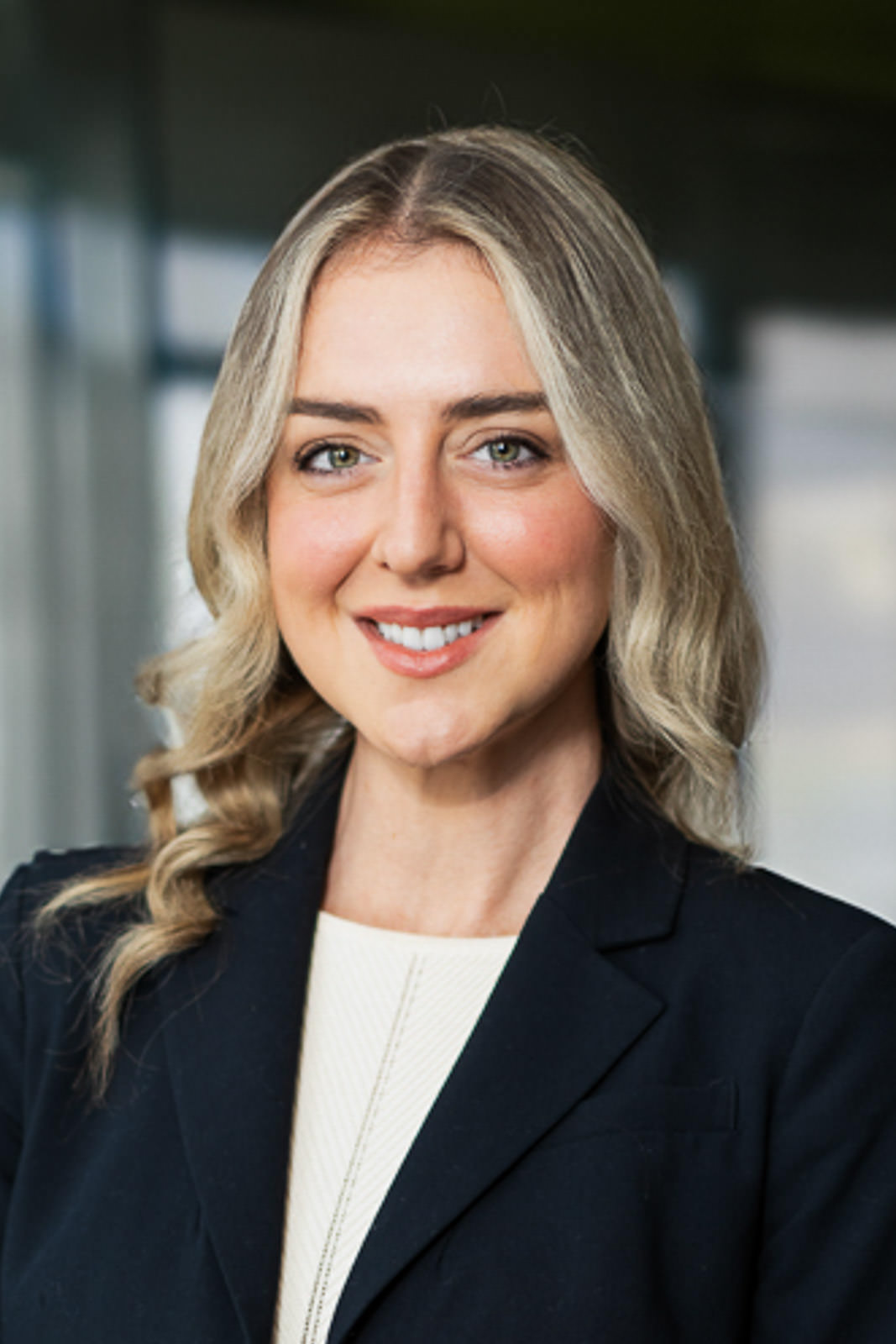 Professional headshot session for an insurance team at a Newark corporate office
