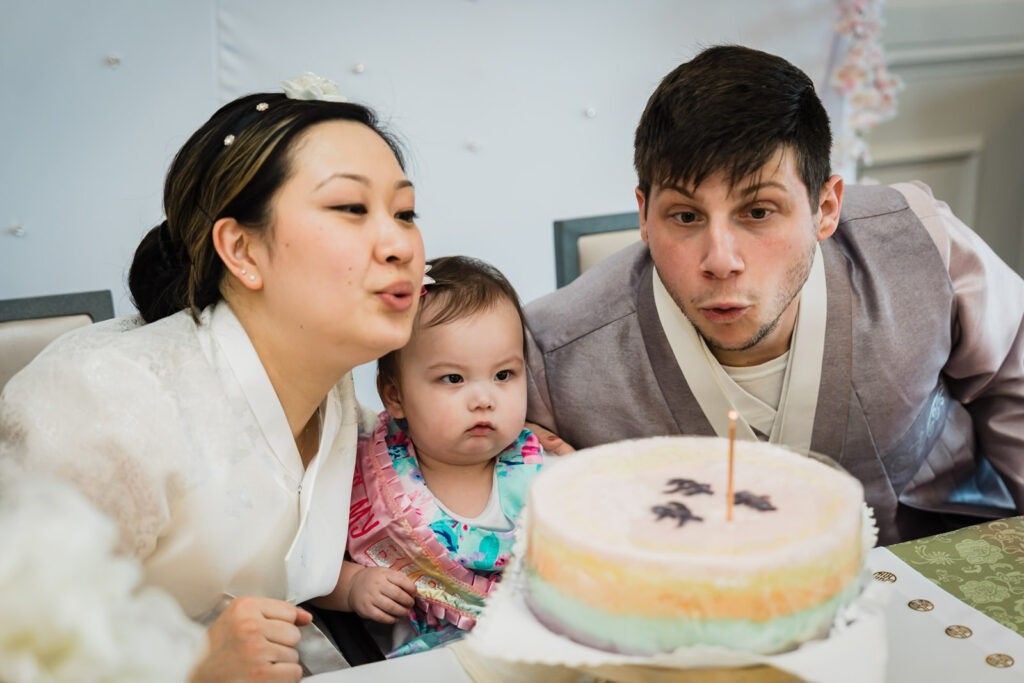 parents and baby candle first birthday nj 1 1024x683