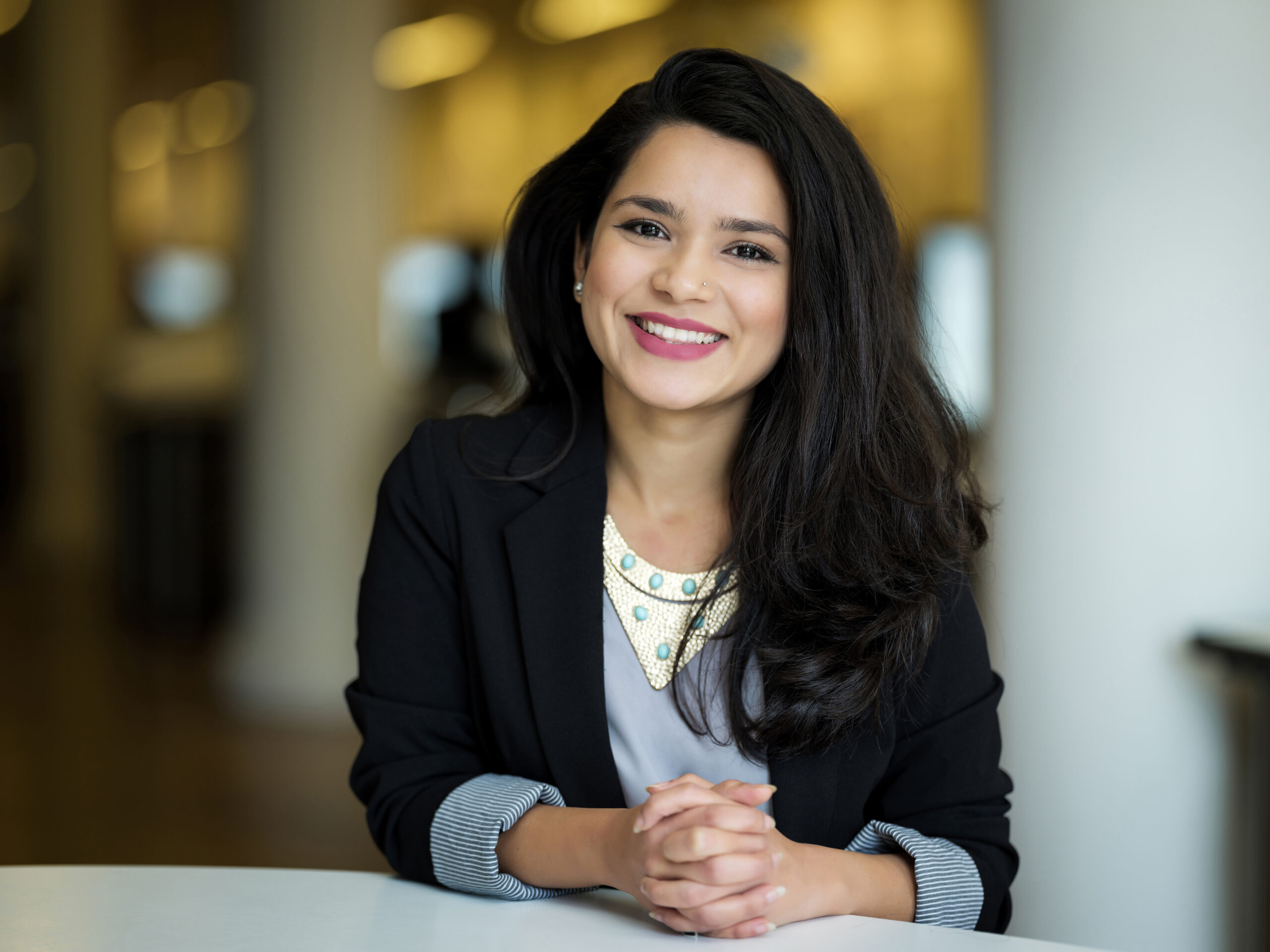 Natural relaxed expression in a professional headshot session in New Jersey showing genuine confidence rather than a posed look