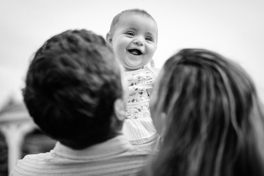 family photographer nj baby laughing crane park monroe