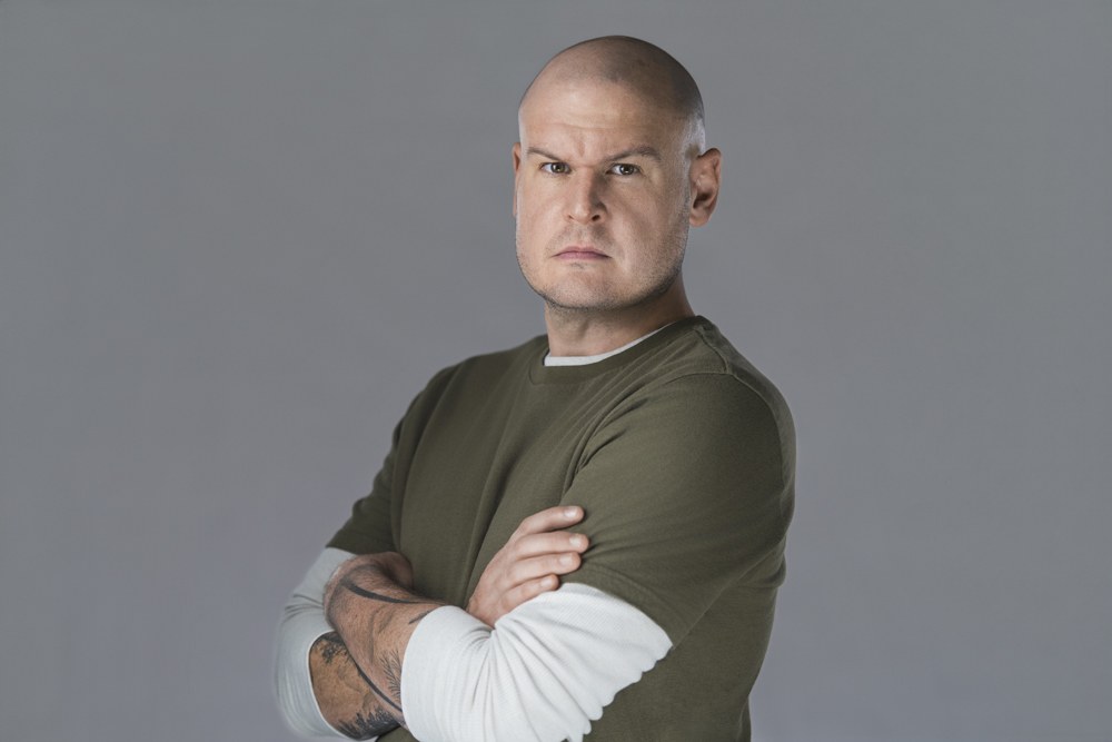 Character actor headshot photographed during a SlateShot session in New Jersey