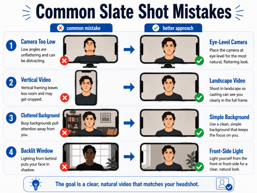 common slate shot mistakes infographic
