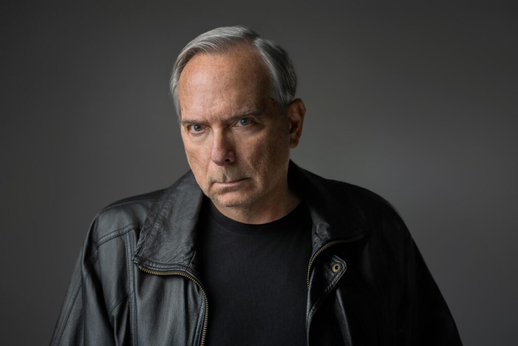  Actor photographed in leather jacket for dramatic casting read at New Milford NJ studio