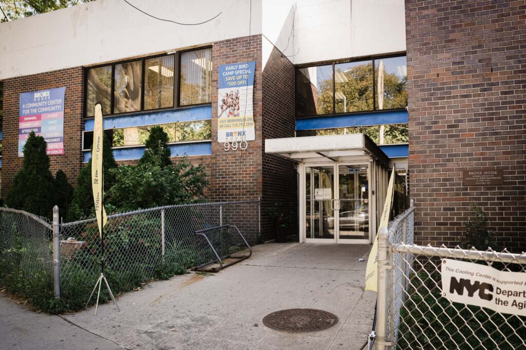 Entrance of Bronx House, venue for the Bronx Homeowner Help Clinic in the Bronx