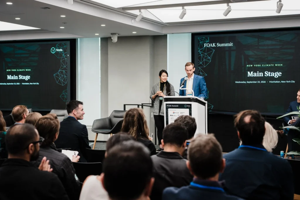 Main-stage presentation during the FOAK Summit in NYC