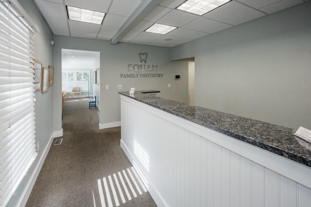 manasquan nj dental office reception hallway view alex kaplan