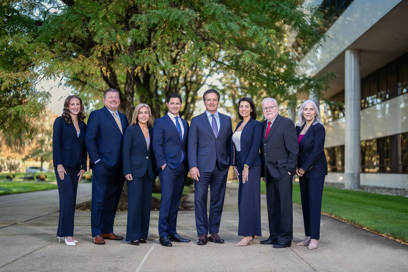 wealth management team photography office walkway
